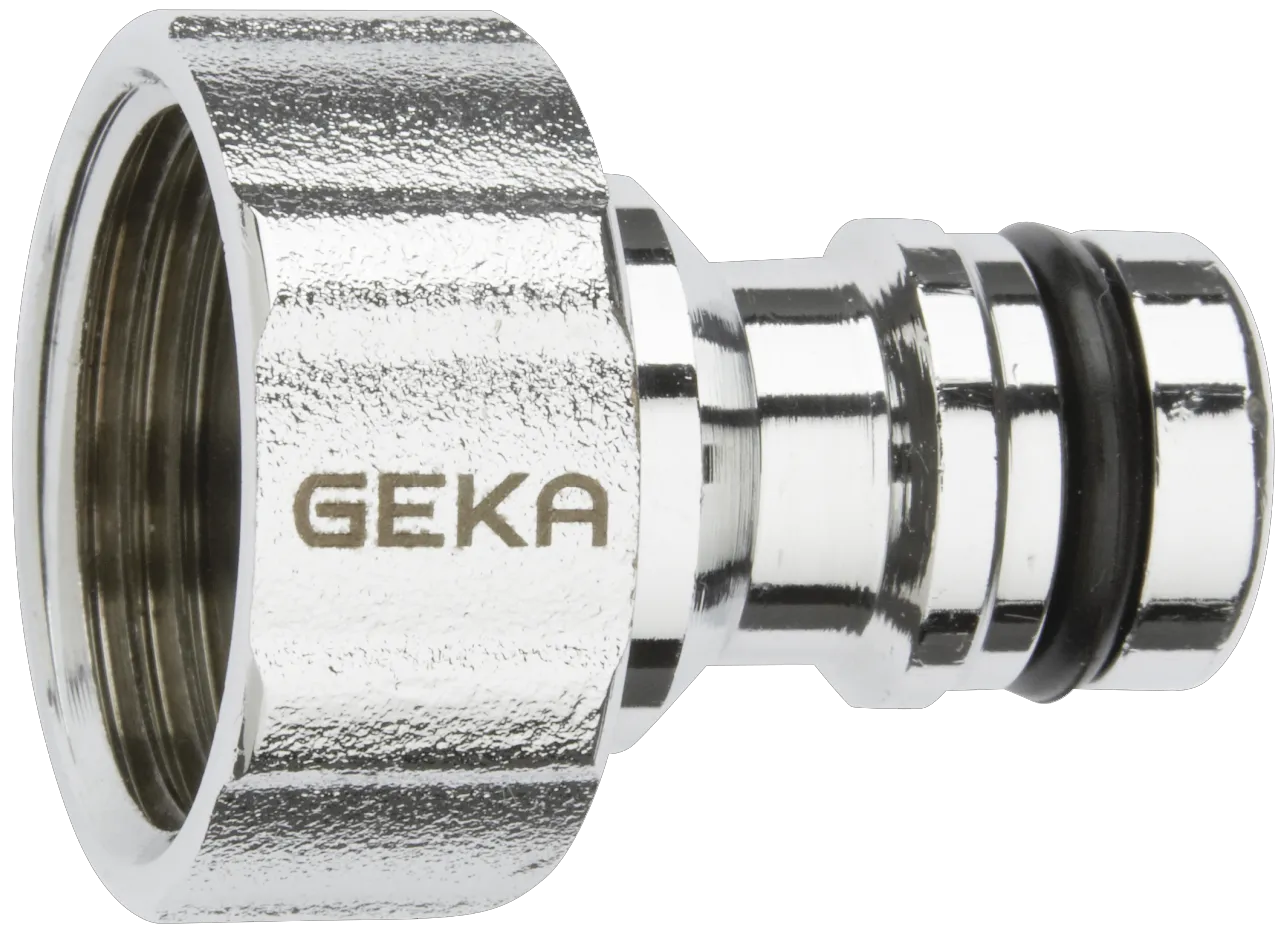 Geka Plus kobl.nippel m/muffe 3/4"