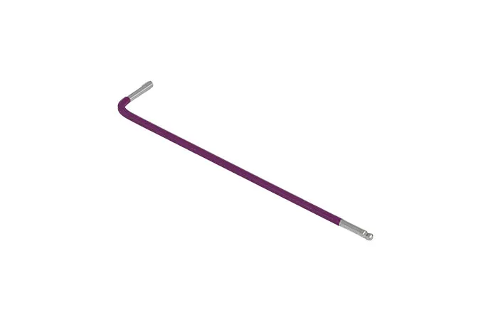 BATO Stiftnøgle farvet lilla lang med kugle 3/32' x 112mm.