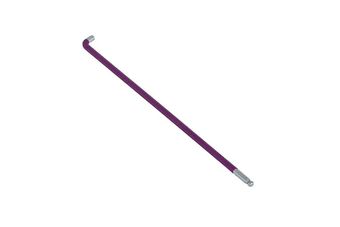 BATO Stiftnøgle farvet lilla med 5mm. Stubbyvinkel 2,5 x 112mm.