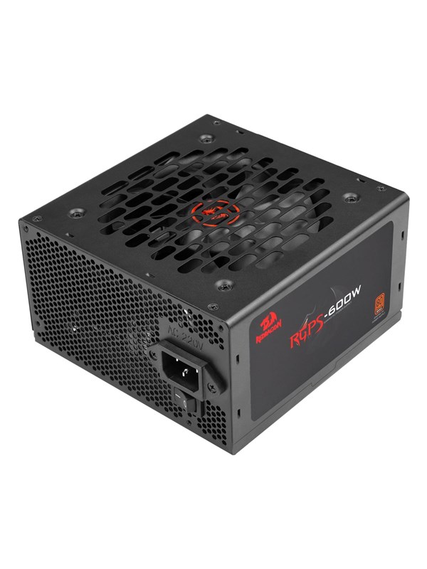 REDRAGON 600W Bronze Strømforsyning (PSU) - 600 Watt - 120 mm - ATX - 80 Plus Bronze sertifisert