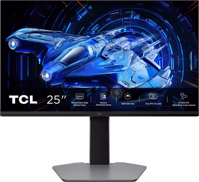 TCL 25G64 25/FHD/MiniLED/300Hz/1ms/HAS PC-skjerm