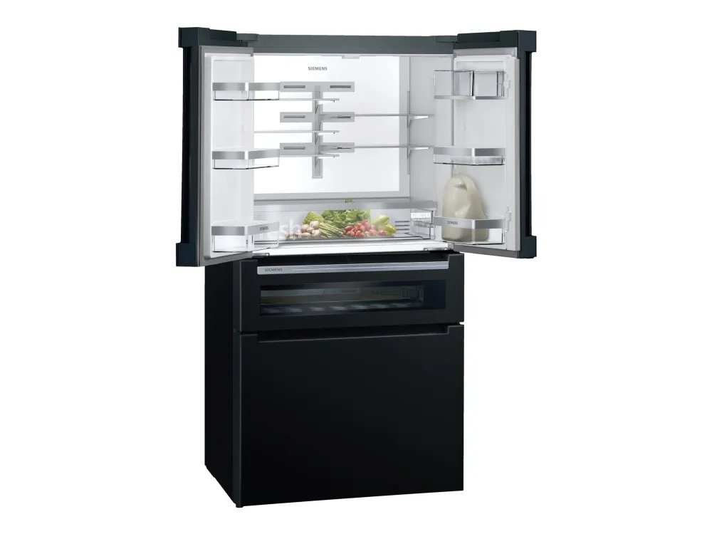 Siemens iQ700 French Door Kombiskap KF96RSBEA (svart)