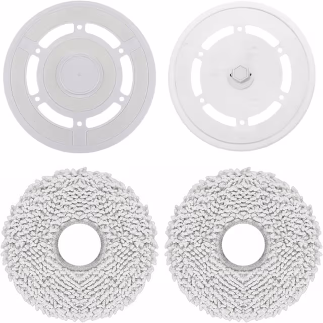 Erstatningsmoppeputer og holdere for Ecovacs Deebot T20 Omni & T20 PRO - 2 sett