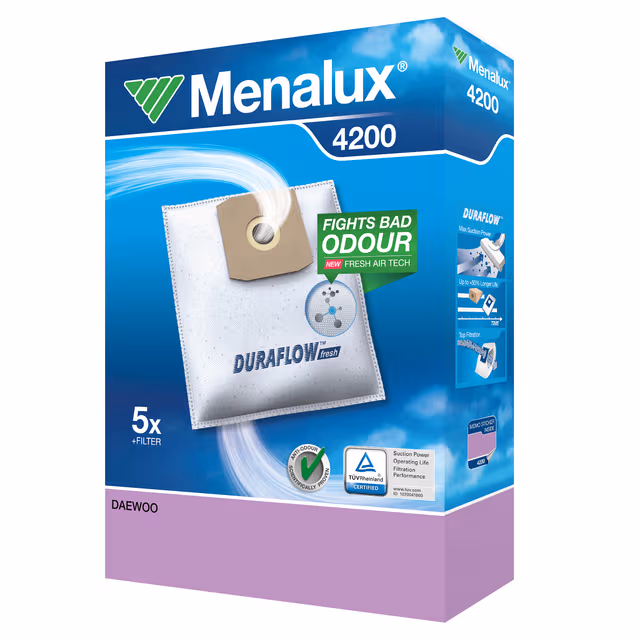 Menalux støvsugerposer 4200 til Alaska, Daewoo, Far, Sharp og NEC