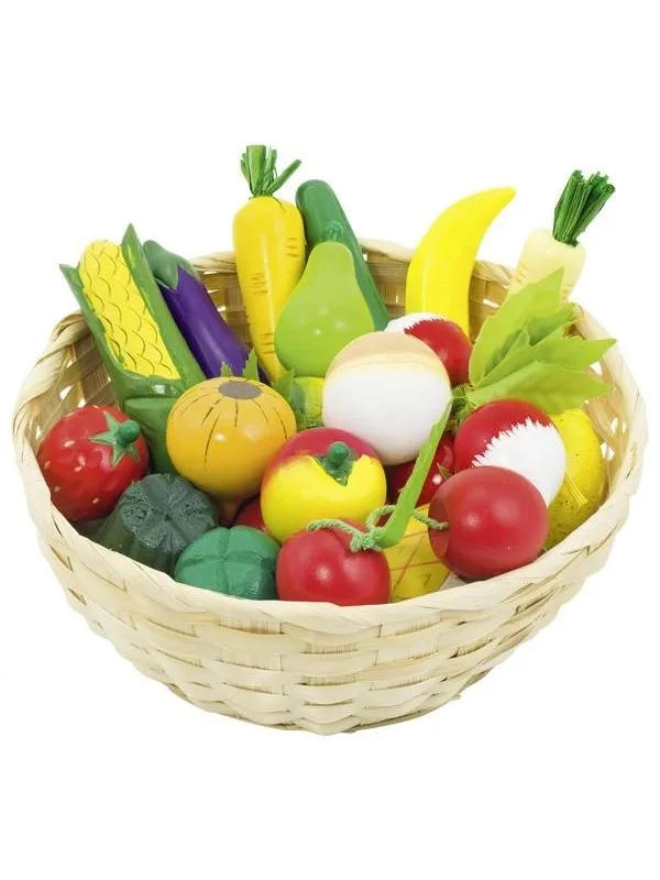 Goki Fruit and Vegetables in a Basket 23dlg.