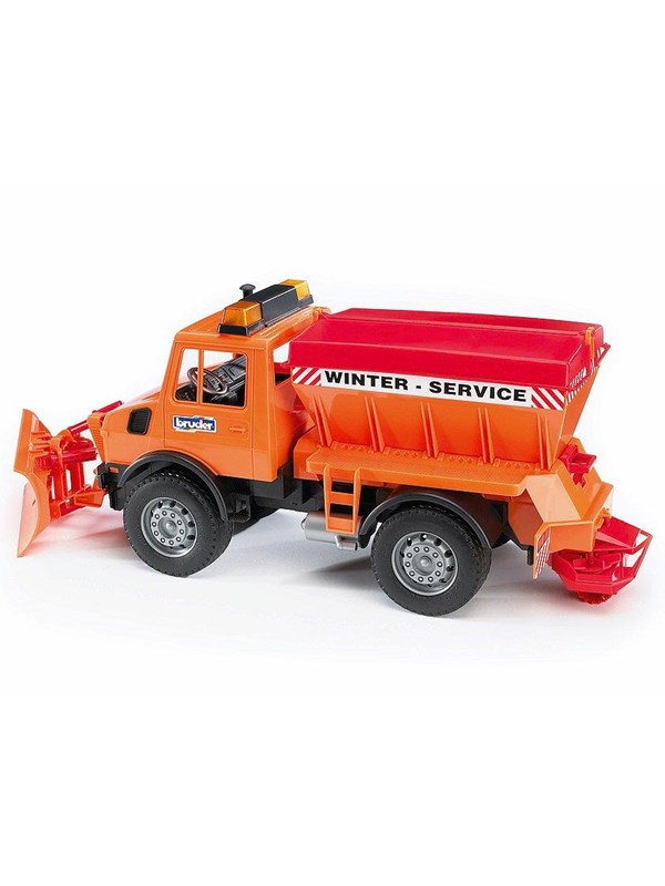Bruder MB Unimog winter service with snow plough