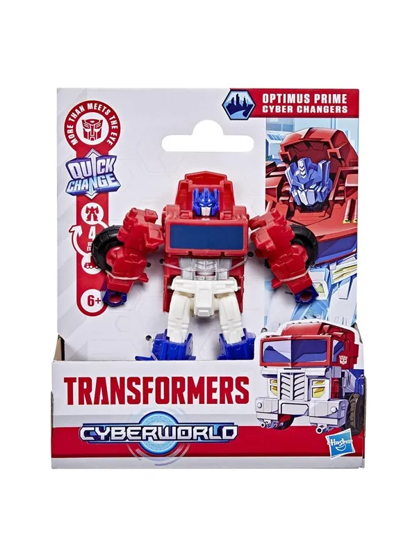 Transformers Cyberworld 4" Cyber Changer Optimus Prime Classic
