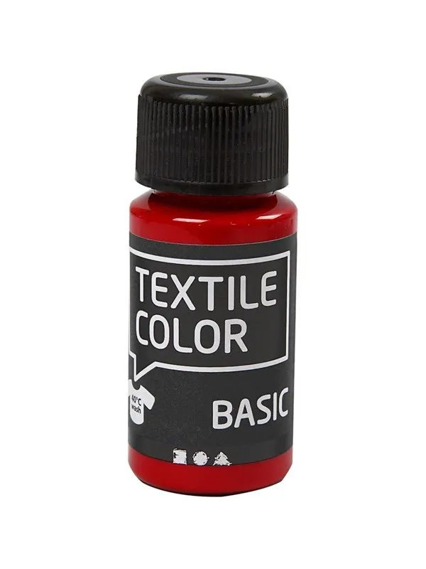 Creativ Company - Textile Color Semi-opaque Textile Paint - Red 50ml