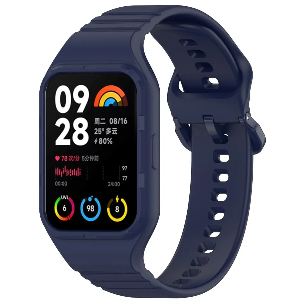 Xiaomi Smart Band 8 Pro Lett justerbar klokkerem Fleksibel silikonklokkerem - Marineblå