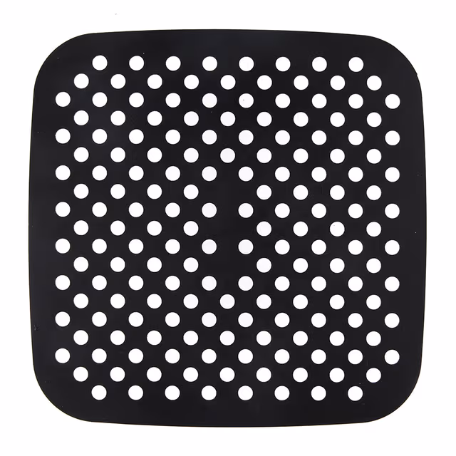 Silikoninnsats til Airfryer square 19x19 cm Sort