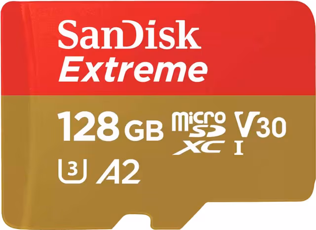 SanDisk Extreme PLUS microSDXC-kort (128 GB)