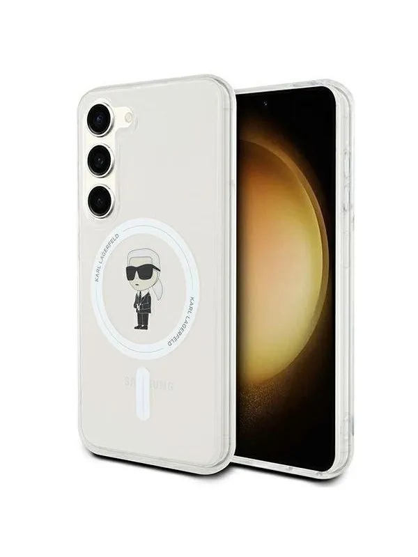 Karl Lagerfeld IML Ikonik MagSafe case for Samsung Galaxy S23 - transparent
