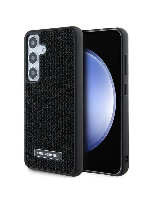 Karl Lagerfeld Rhinestone Metal Logo case for Samsung Galaxy S24+ - black