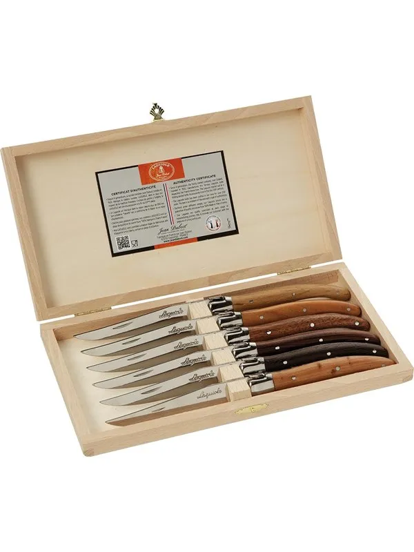 Jean Dubost Kniver treblanding 2,5mm, 6 stk Laguiole