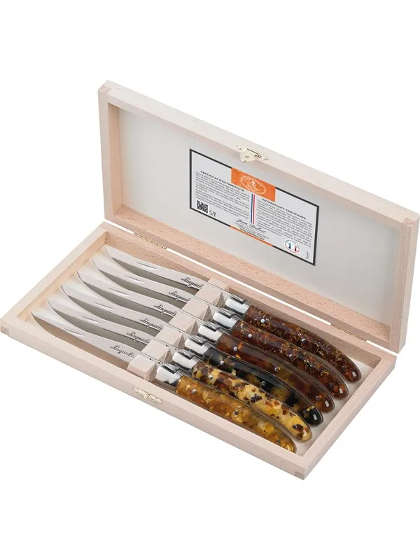 Jean Dubost Kniver akrylblanding 2,5mm, 6stk Laguiole