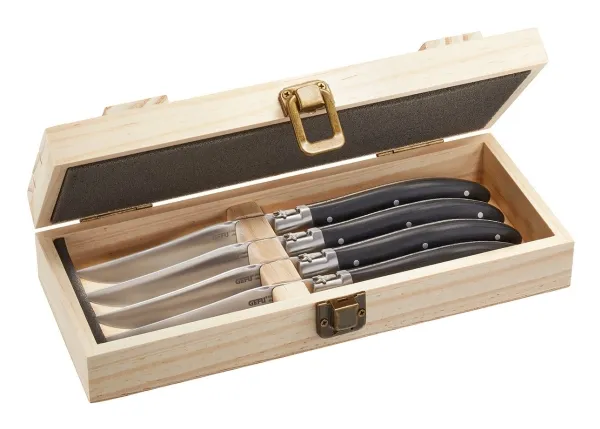 GEFU Steakkniver, sett m. 4 stk i eske, BASCO