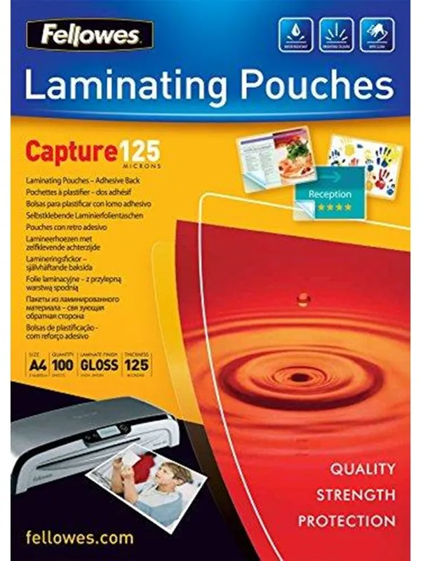 Fellowes - 100-pack - glossy - A4 - lamination pouches