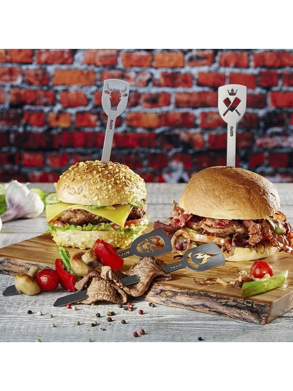 GEFU Hamburgerspyd 2 stk, TORRO, Bull + øks