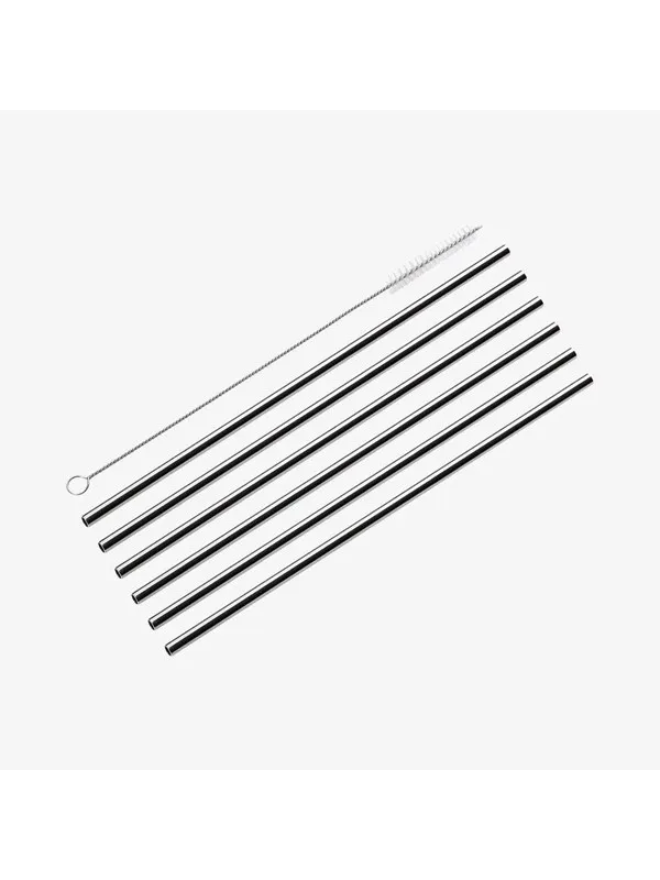 Cilio Halmstål 6 stk. L22,5cm m/rensebørste, rett