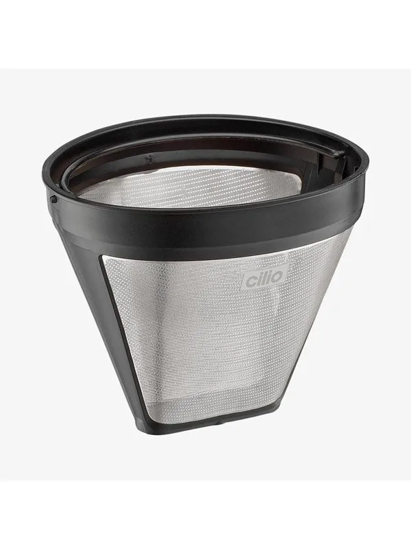 Cilio Kaffefilterstørrelse 4 i stål gjenbrukbar 12,5cm