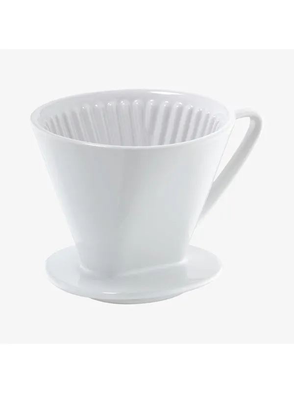Cilio Kaffetrakt porselensstørrelse 2, hvit