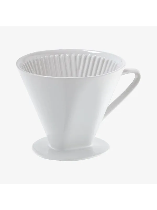 Cilio Kaffetrakt porselen størrelse 6, hvit