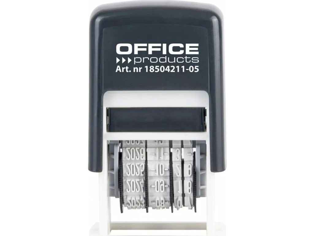Office Products selvfyllende datostempel med blekk ISO svart