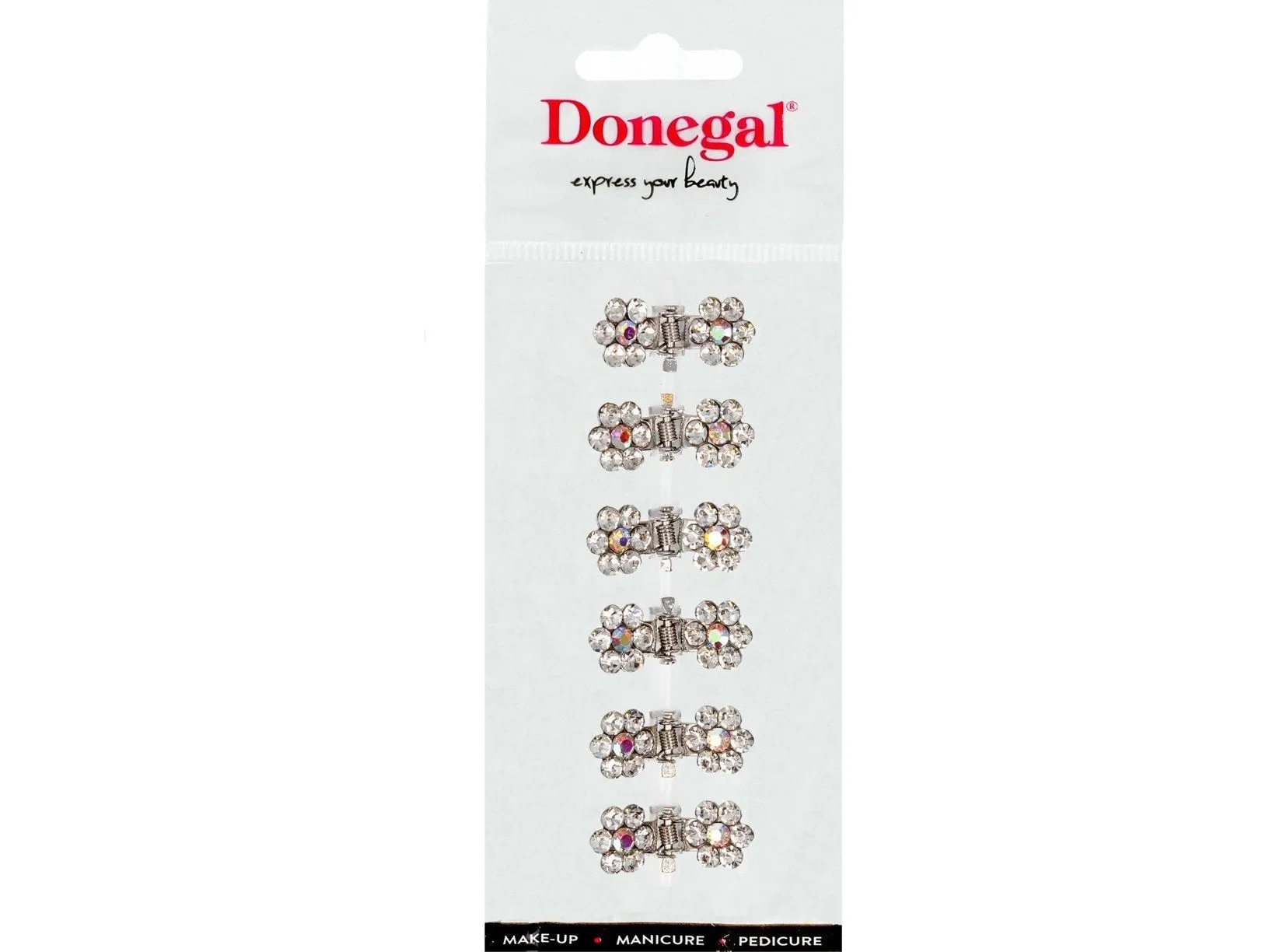 DONEGAL Hårtilbehør - mini hårspenner (FA-5702) - 1 pakke-6 stk