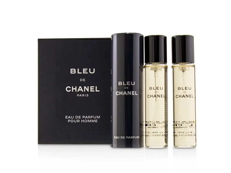 Chanel Bleu de Chanel Eau de Parfum EDP Refillable 20 ml + Eau De Parfum Refill 2 x 20 ml (man)