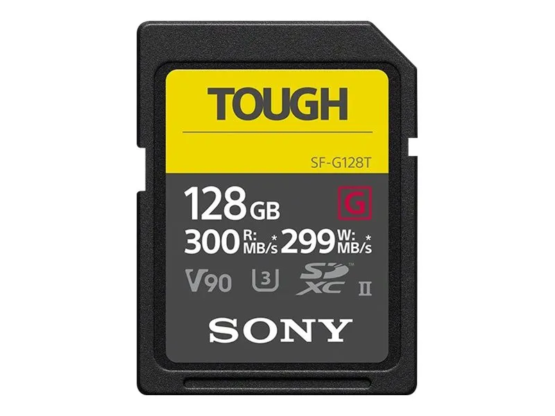 Generasjon Sony SF-G Tough SDHC 128 GB 10 UHS-II U3​V90 klasse (SF-G128T/T1)