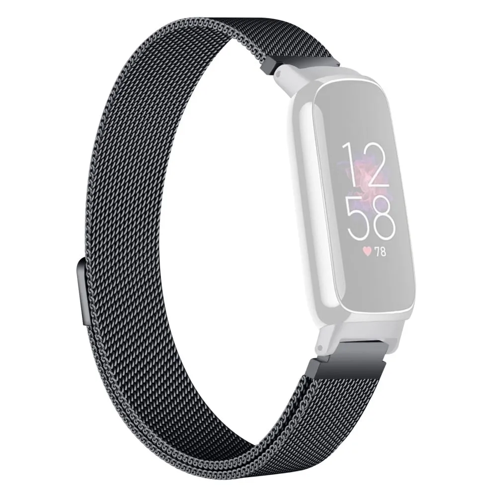 Premium metallrem for Fitbit Inspire 3 - Milanese Mesh Svart