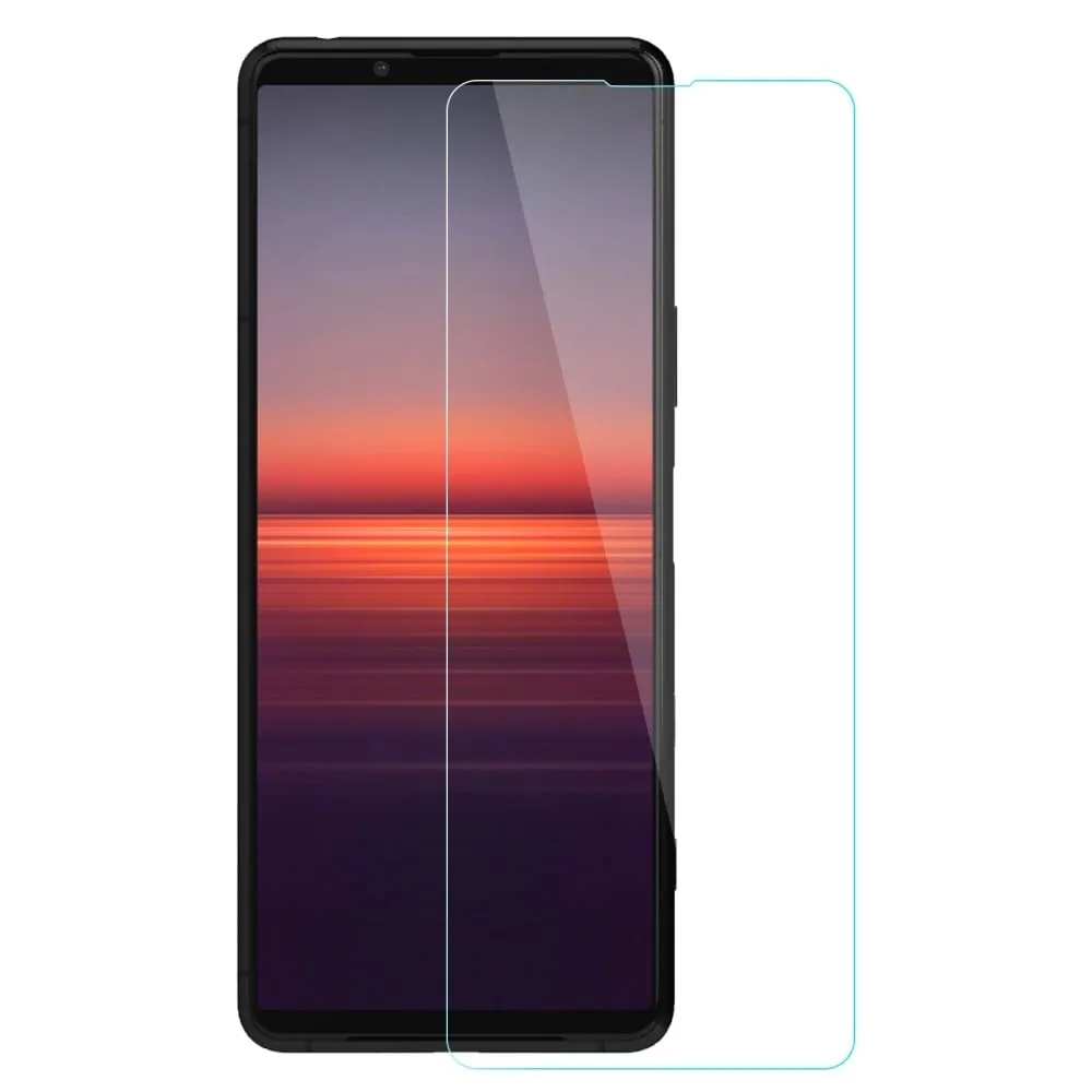 AMORUS skjermbeskytter i herdet glass med buet kant for Sony Xperia 5 II