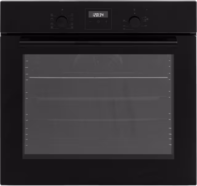 BO 6102 SR JGN innbyggingsovn, 80 liter, svart