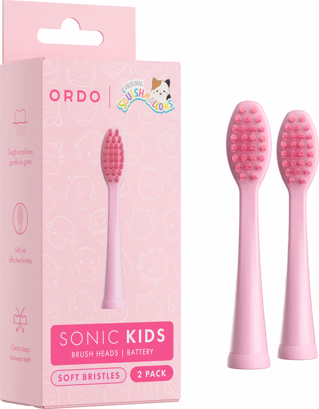 Ordo Sonic Kids Squishmallows Auggie tannbørstehoder 44918 (rosa)