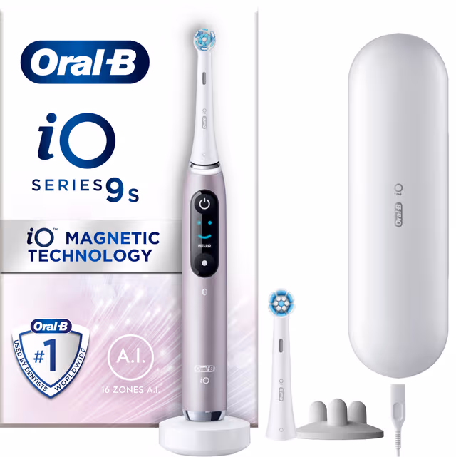 Oral-B iO 9s elektrisk tannbørste 408888 (rose quartz)