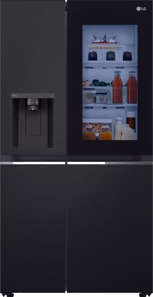 LG InstaView Side-by-Side GSGV81EPLD (svart)