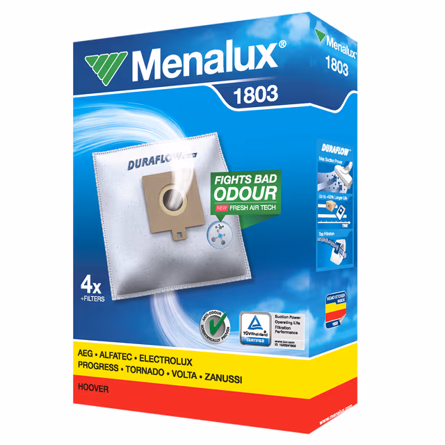 Menalux støvsugerposer 1803 til AEG, Electrolux, Tornado, Hooved m.m.