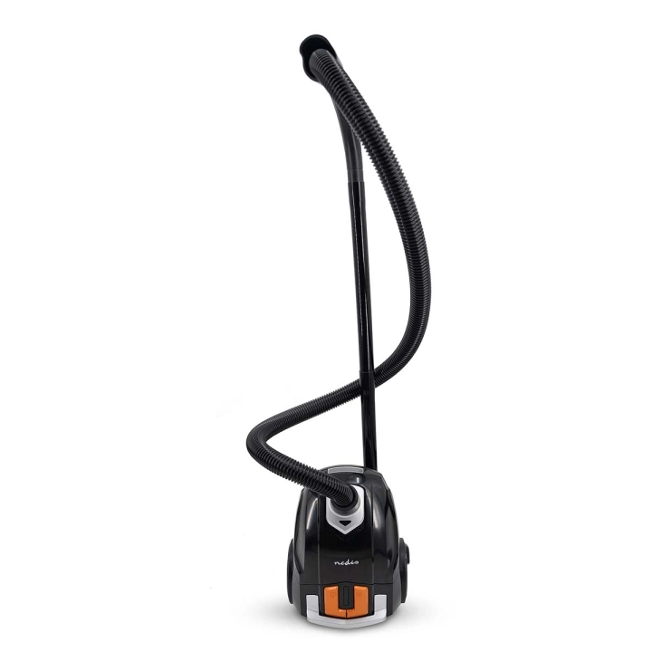 Nedis Støvsuger med pose | Med Bag | 700 W | Støvkapasitet: 2.0 l | Kombi Pensel | aksjonsradius: 7.50 m | H12 | Oransje / Sort