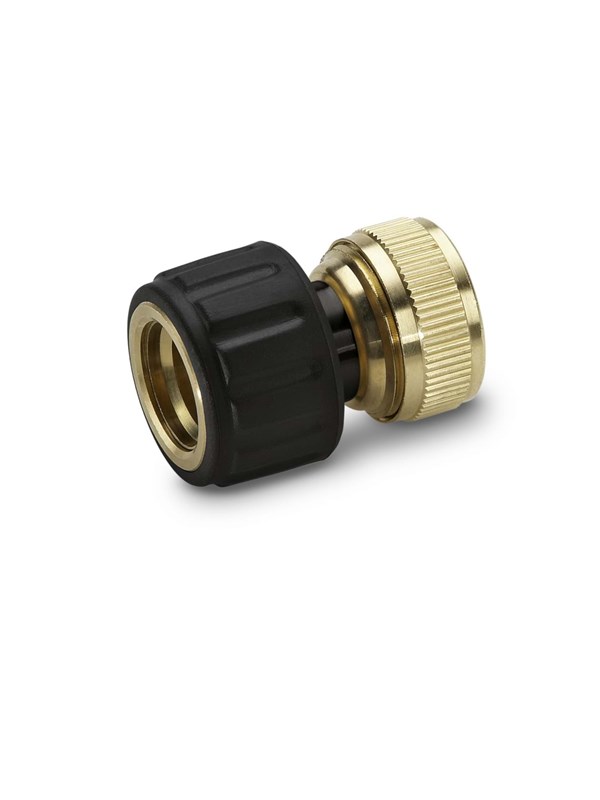 Kärcher Slangetilkobling i messing 3/4" med Aquastop