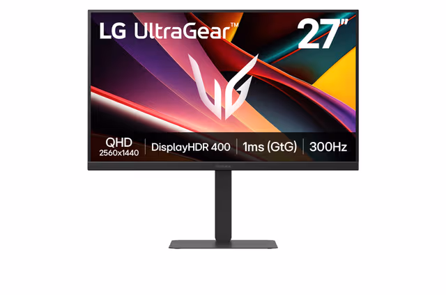 LG UltraGear 27G640A-B 27'' QHD/IPS/300Hz/1ms gaming monitor
