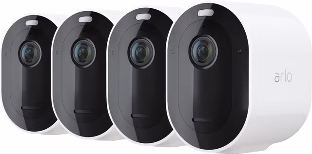 Arlo Pro 4 trådløst 2K QHD kamera 4-pakning (hvit)