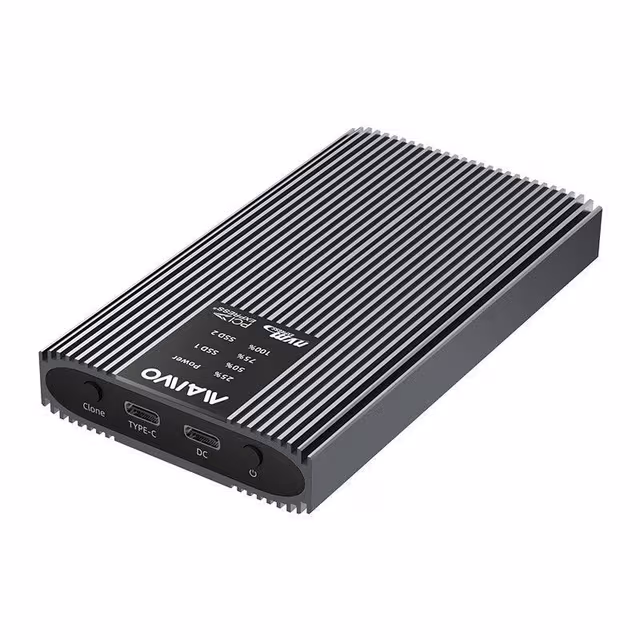 Maiwo eksternt kabinett for harddiskkloning M.2 NVMe SSD USB3.2 20Gbps