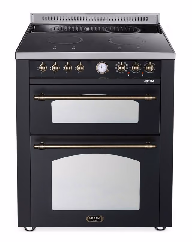 Lofra Komfyr - Dolce Vita 70 cm (2 ovner) (Svart/Bronse) Induksjon
