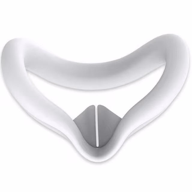 For Meta Quest 3S VR silikonveske Anti - svette ansiktspute beskyttelsesdeksel - hvit