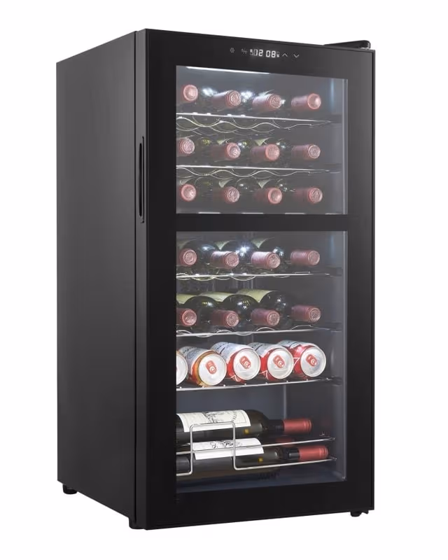 Frittstående vinskap - Northern Collection 28 Black