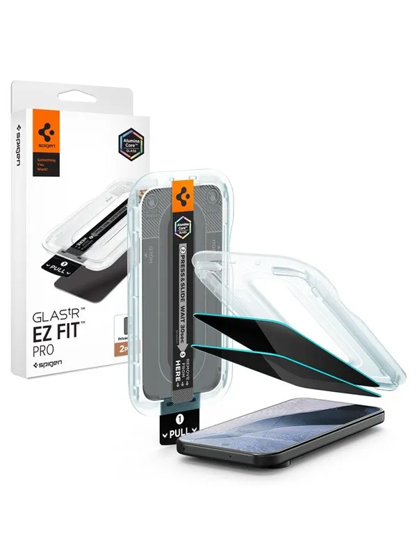 Spigen Glass tR EZ Fit Pro (Privacy) 2 Pack - Google Pixel 11/10