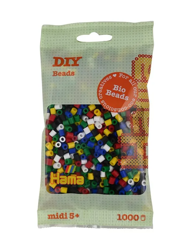 Hama Midi Bio Ironing Beads - Bright Colors Mix (198) 1000 pcs.