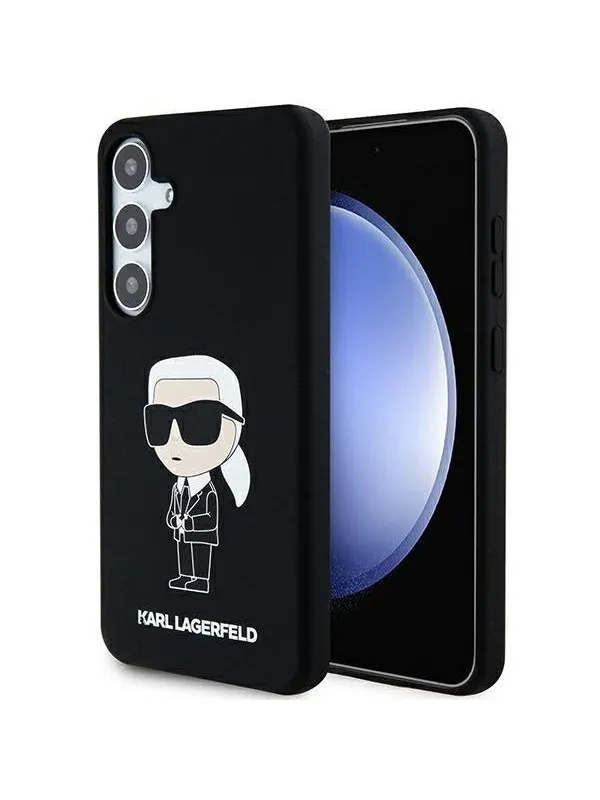 Karl Lagerfeld Silicone Ikonik case for Samsung Galaxy S24+ - black