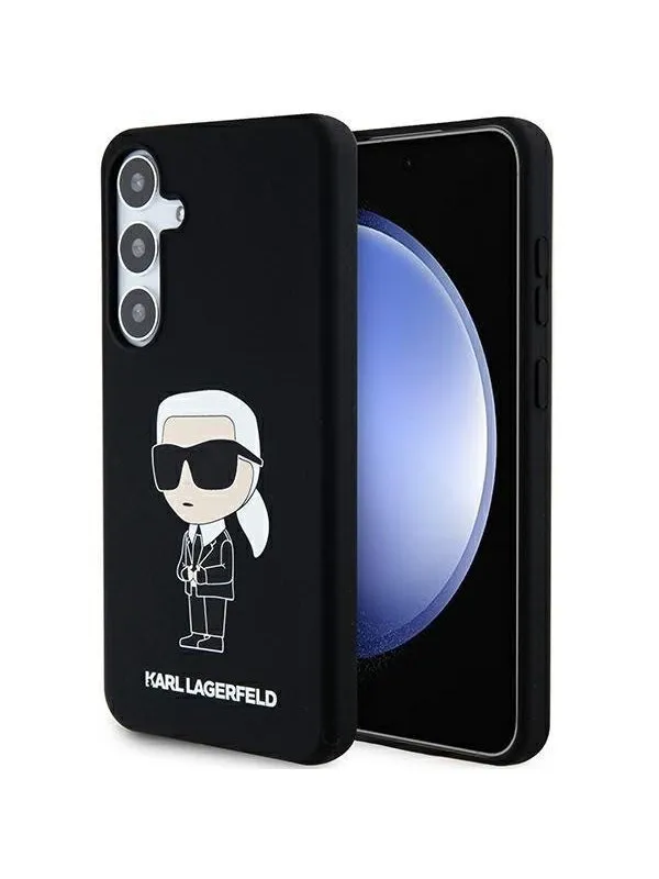 Karl Lagerfeld Silicone Ikonik case for Samsung Galaxy S24 - black