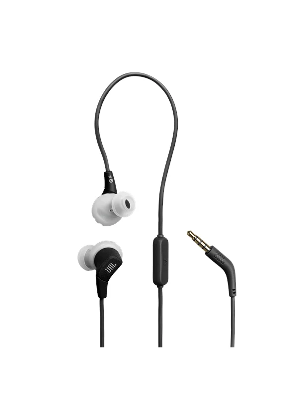 JBL Endurance Run 3 Wired In-Ear Headphones Black and Grey
